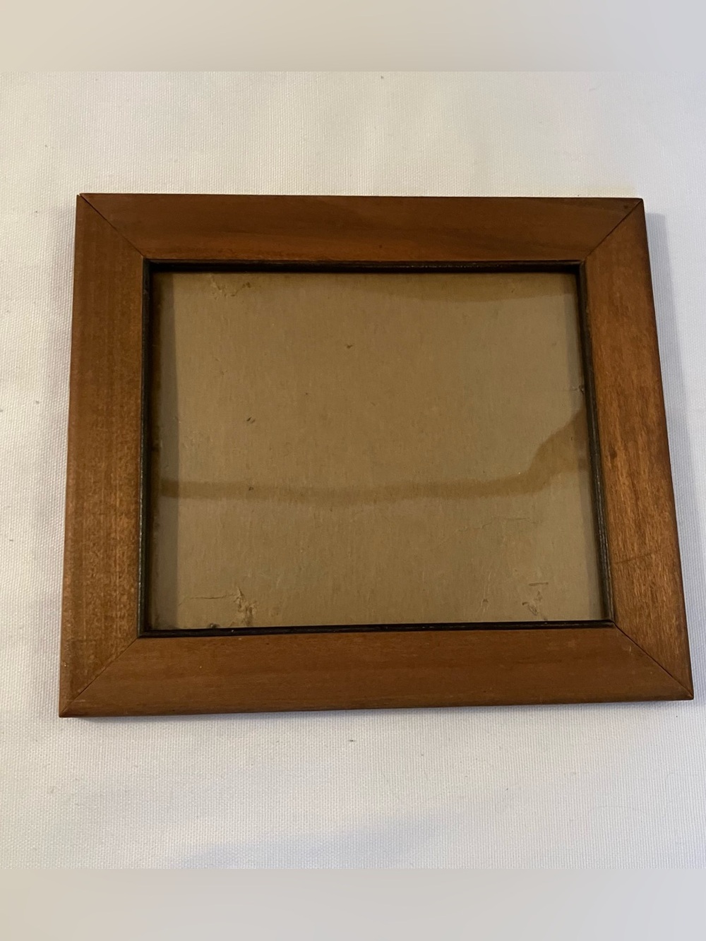 VTG Wooden Frame 6.5 x 7.5 Small Corner Nails Gallery Wall Cottage Primitive